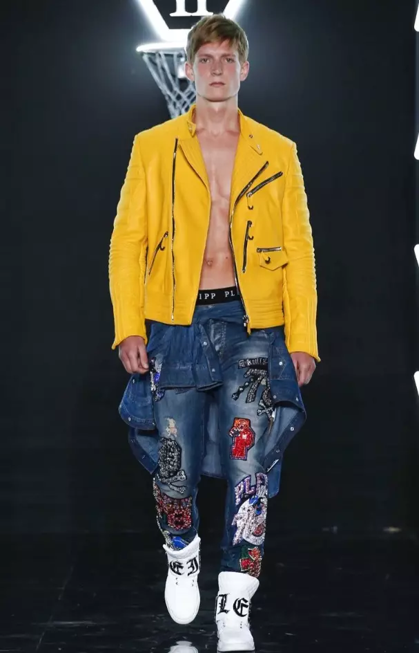 PHILIPP PLEIN MENSWEAR SPRING Igba ooru 2017 MILAN (27)