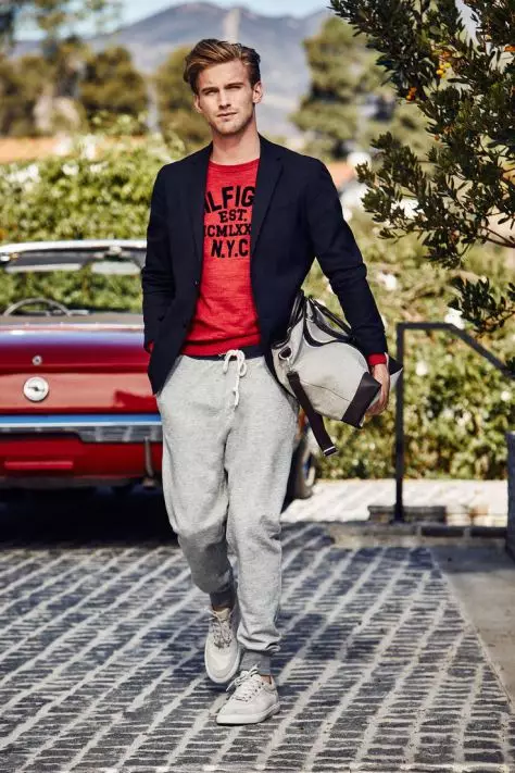 RJ King ap fè modèl nouvo Tommy Hilfiger Prentan/Ete 2015 Lookbook.