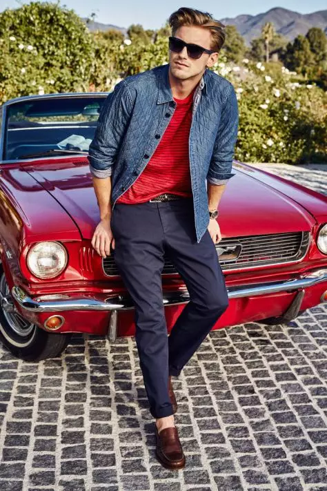 RJ King modeling anyar Tommy Hilfiger Spring / Summer 2015 Lookbook.