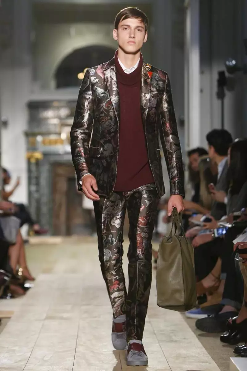 Valentino, Herrkläder, Vårsommar, 2015, Modevisning i Paris