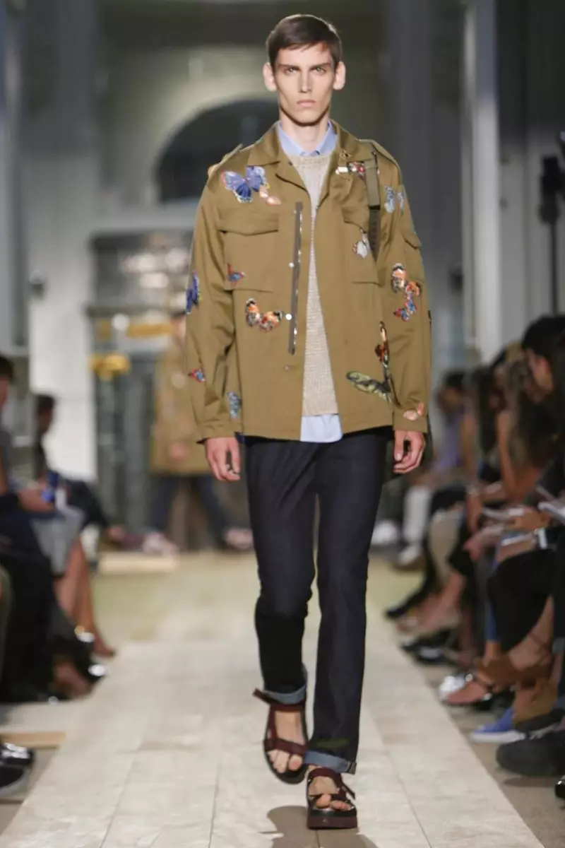 Valentino, Menswear, Spring Summer, 2015, Fashion Show នៅប៉ារីស