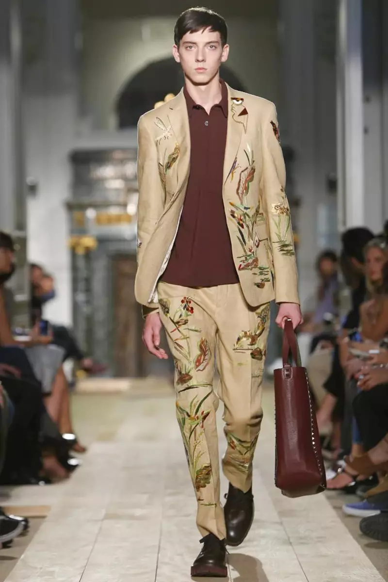 Valentino, Menswear, Gwanwyn Haf, 2015, Sioe Ffasiwn ym Mharis