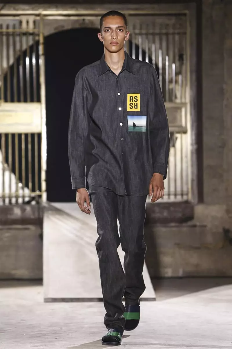 Raf Simons, Menswear Spring Summer 2015 Fashion Show nan Pari