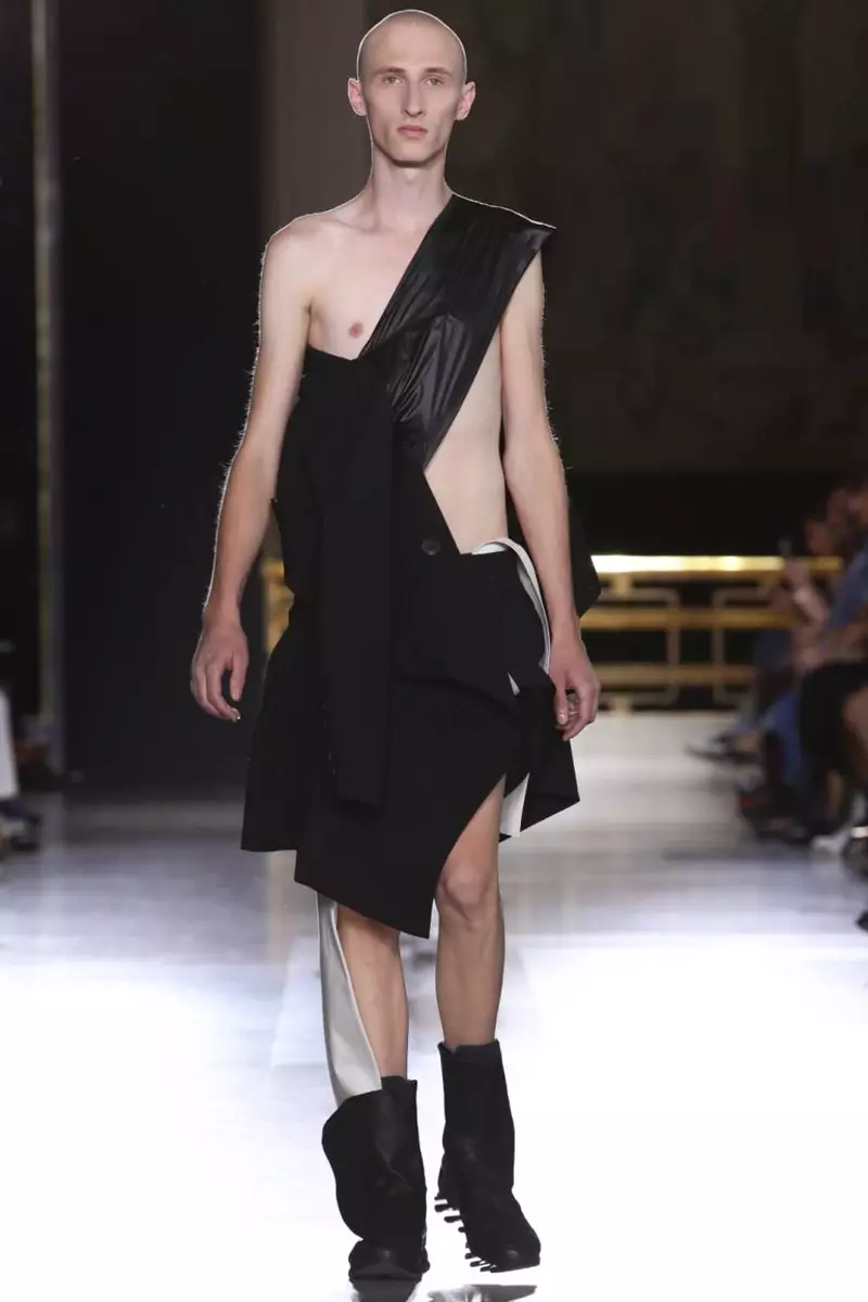 Rick Owens, Pánské oblečení, jaro léto, 2015, módní přehlídka v Paříži