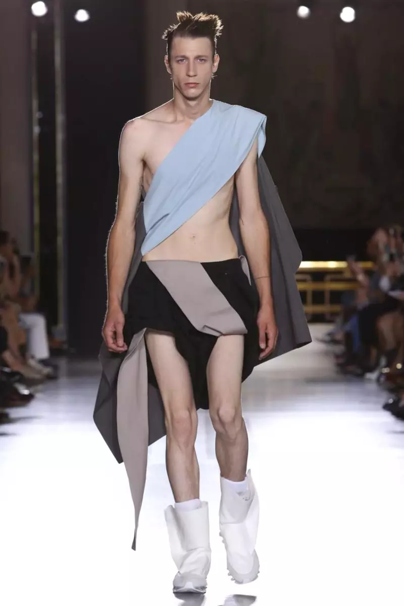 Rick Owens, Männer Kleeder, Fréijoer Summer, 2015, Moudeschau zu Paräis