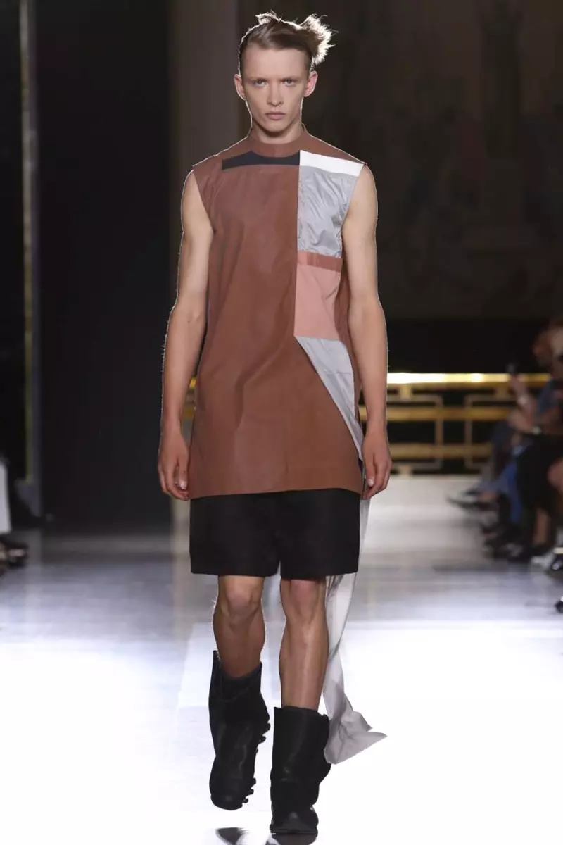 Rick Owens, Kişi geyimləri, Yaz Yayı, 2015, Parisdə Moda Şousu