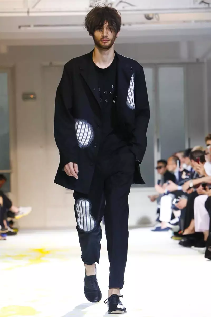 Yohji Yamamoto, pánské oblečení, jaro léto, 2015, módní přehlídka v Paříži