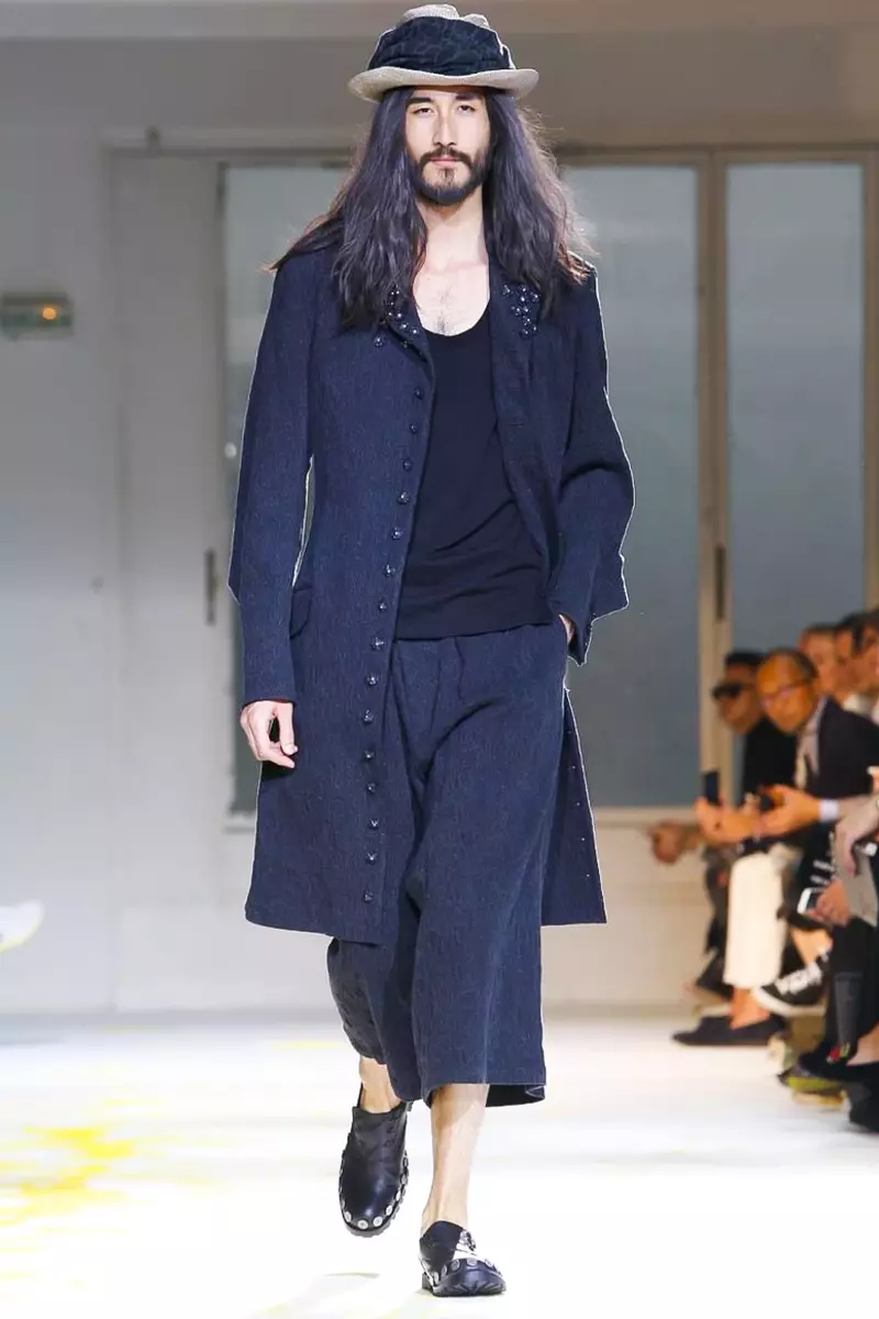 Yohji Yamamoto, moda masculina, primavera verão de 2015, desfile de moda em Paris