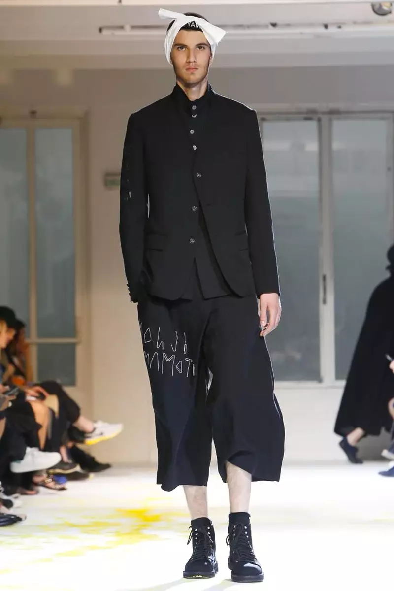 Yohji Yamamoto, Pakaian Pria, Musim Semi Musim Panas, 2015, Peragaan Busana di Paris