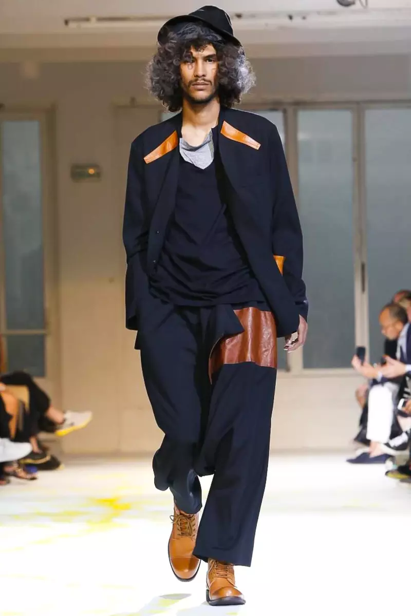 Yohji Yamamoto, Pakaian Lelaki, Musim Bunga Musim Bunga, 2015, Pertunjukan Fesyen di Paris