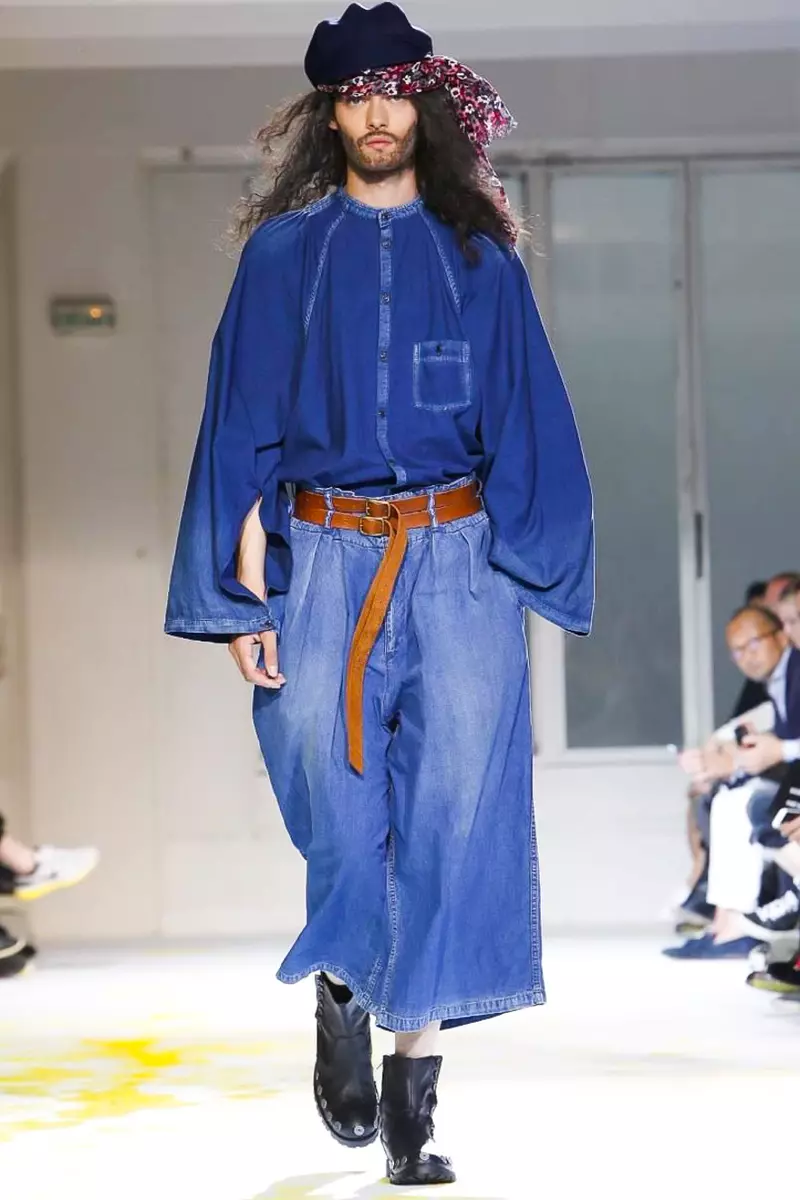 Yohji Yamamoto, roba masculina, primavera estiu, 2015, desfilada de moda a París