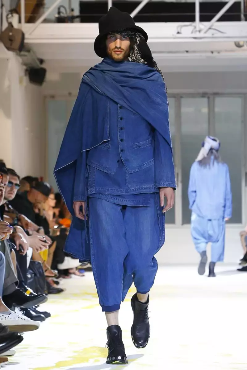 Yohji Yamamoto, Férfi ruházat, tavaszi nyár, 2015, divatbemutató Párizsban