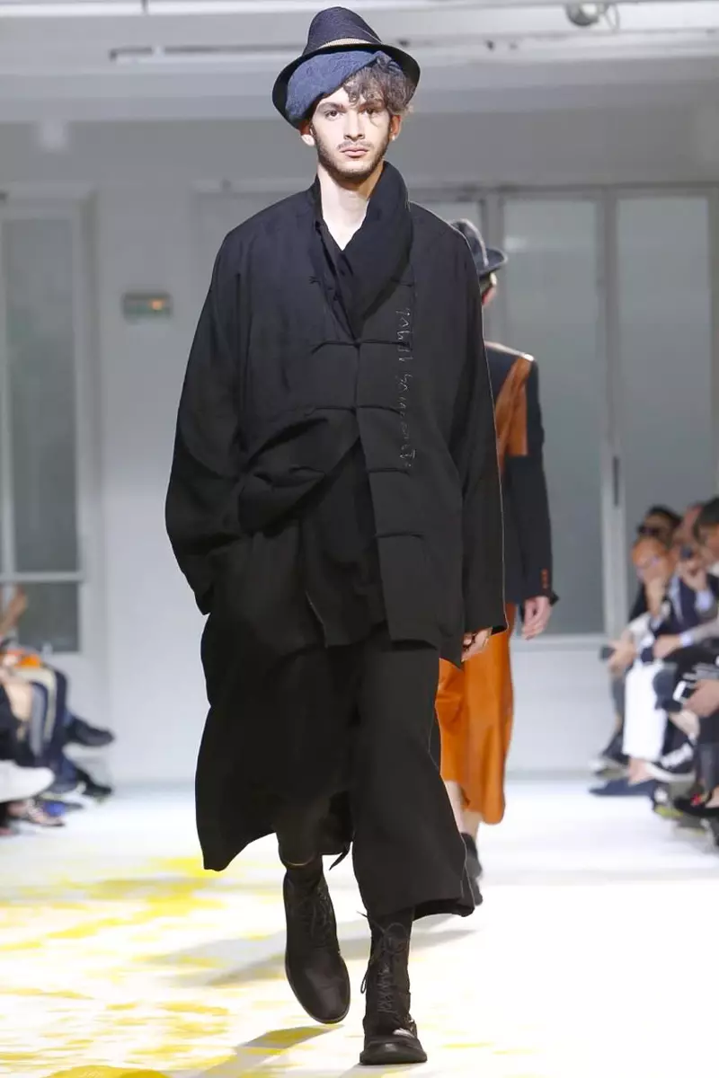 Yohji Yamamoto, Imbracaminte pentru barbati, Primavara Vara, 2015, prezentare de moda la Paris