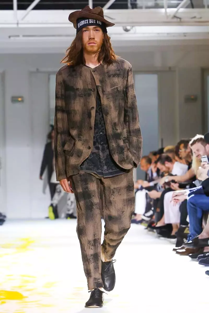 Yohji Yamamoto, ஆண்கள் ஆடைகள், வசந்த கோடை, 2015, பாரிஸில் பேஷன் ஷோ