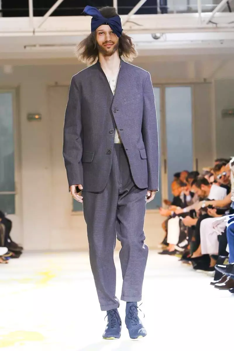 Yohji Yamamoto, Menswear, Fréijoer Summer, 2015, Moudeschau zu Paräis