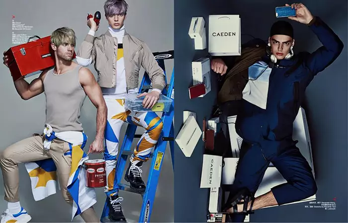 Top models Daan van der Deen, Chad White e Henrik Fallenius quebram a internet com um incrível trabalho de moda intitulado