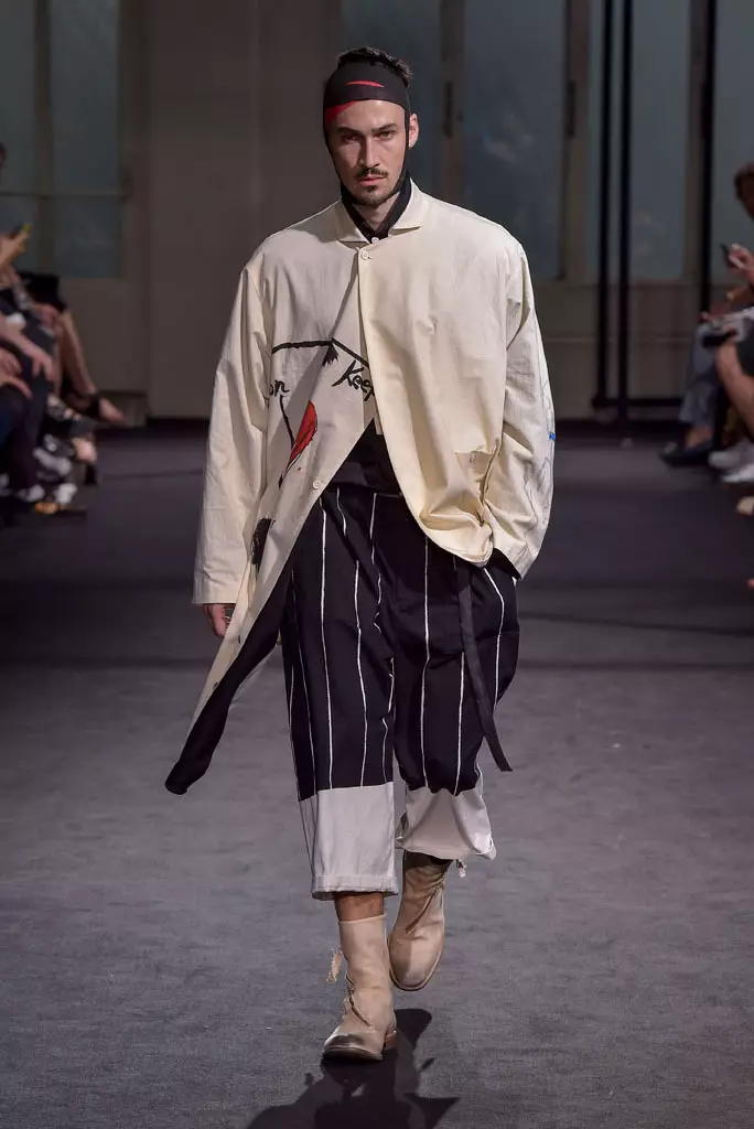 Yohji Yamamoto барои мардон баҳори 2017