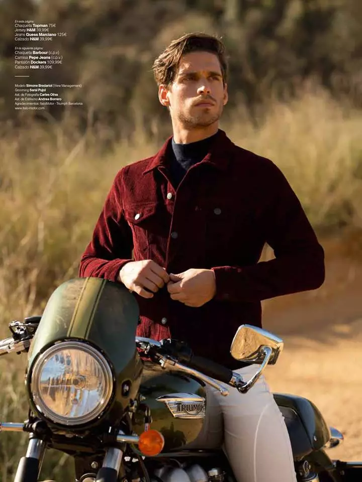 Simone Bredariolは、Men’sHealth2月号の社説を主演しています。モデルは、バイクの男たちに触発された撮影でエドゥガルシアによって撮影されました。シモーネはペペジーンズとゲスの服を着ています。