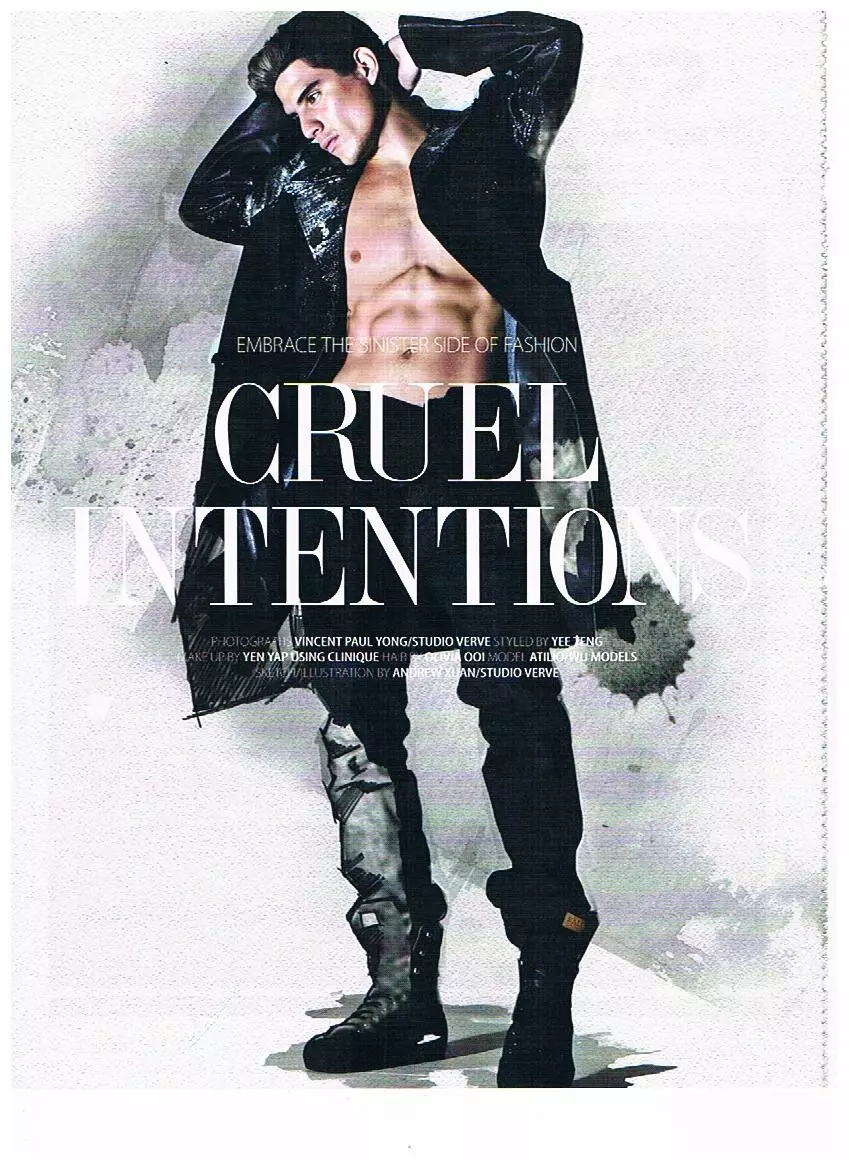 Intentions cruelles pour August Man Magazine