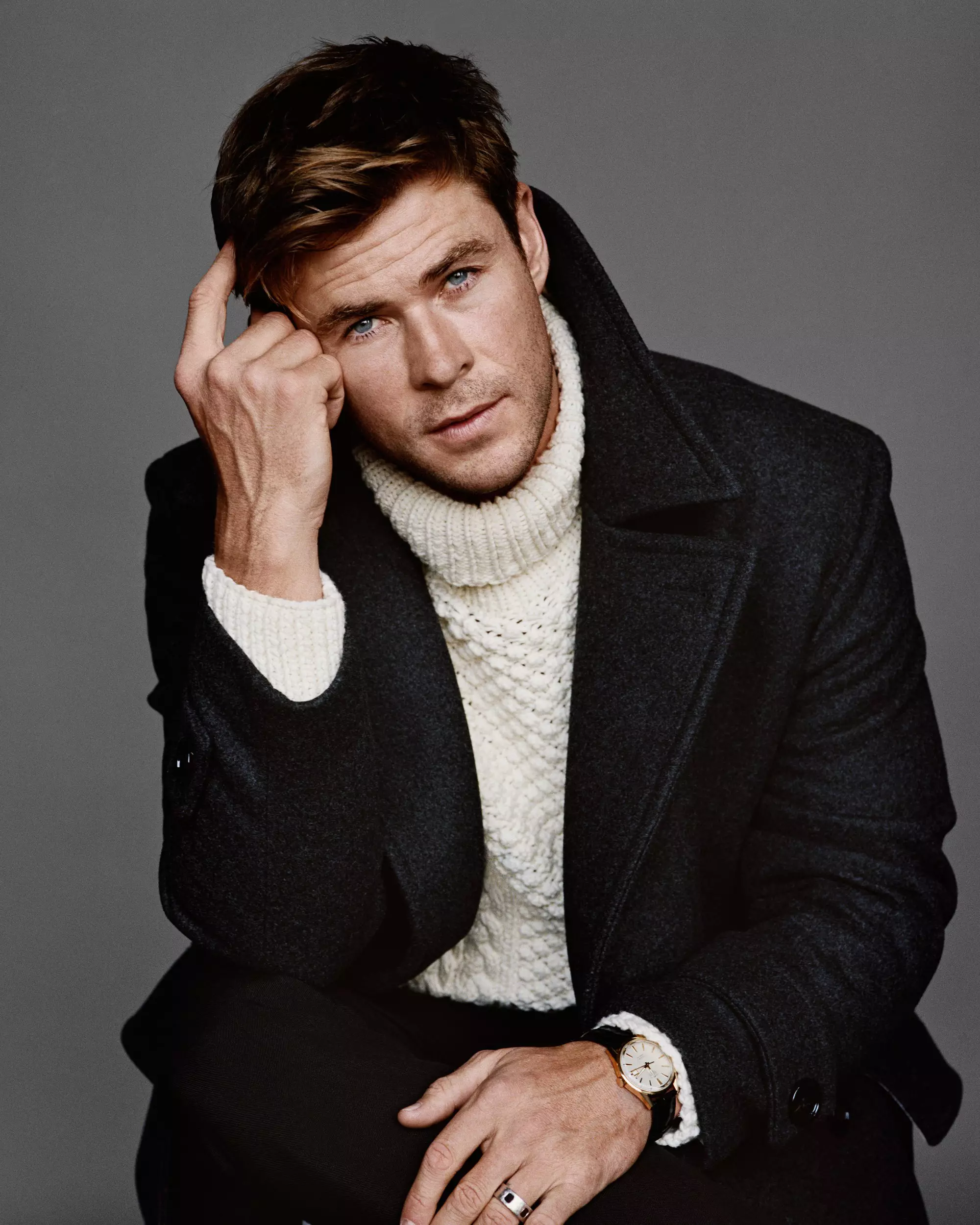 ນັກສະແດງ Chris Hemsworth ສໍາລັບ GQ US ກັນຍາ 2018