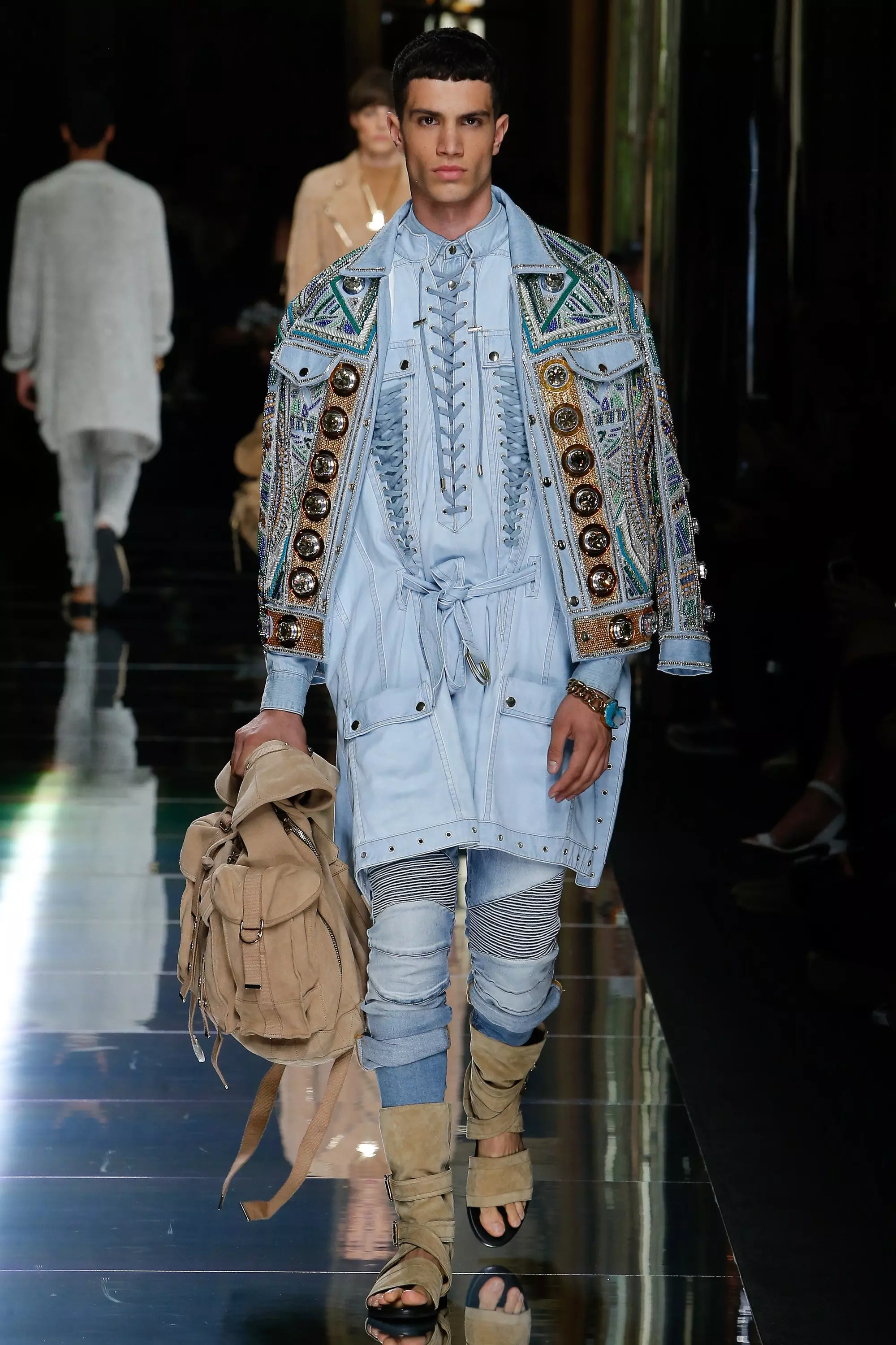 I-BALMAIN MENSWEAR SPRING SUMMER 2017 PARIS (12)