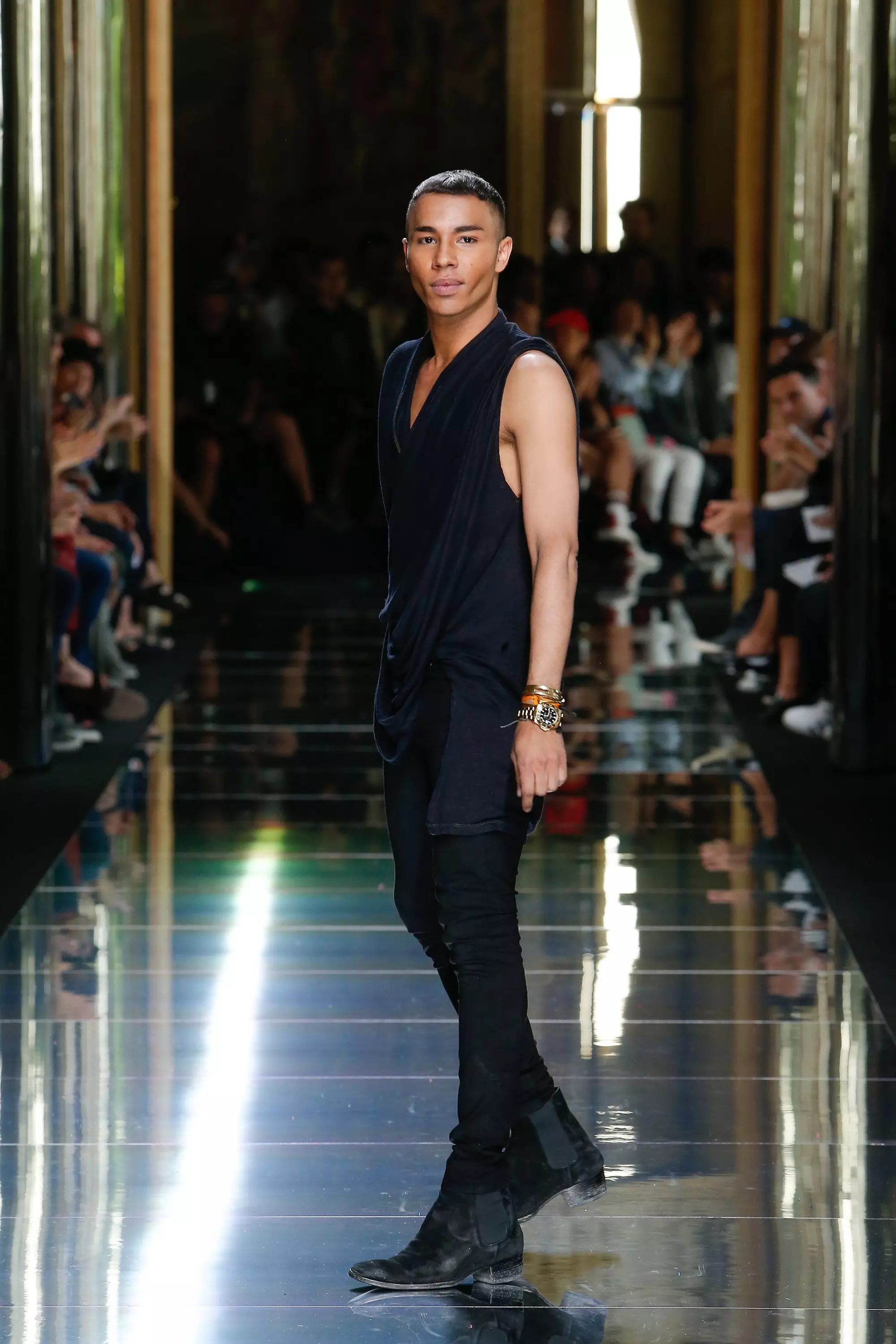 BALMAIN HERRAFAT VOR SUMAR 2017 PARIS (80)