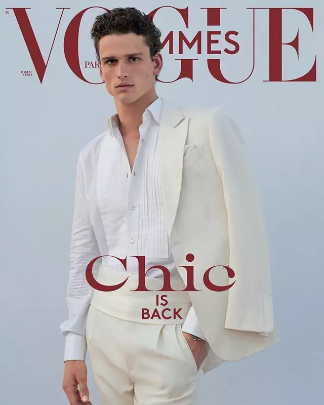 Топ-модель Сімонс Нессман для Vogue Hommes A/W 2018