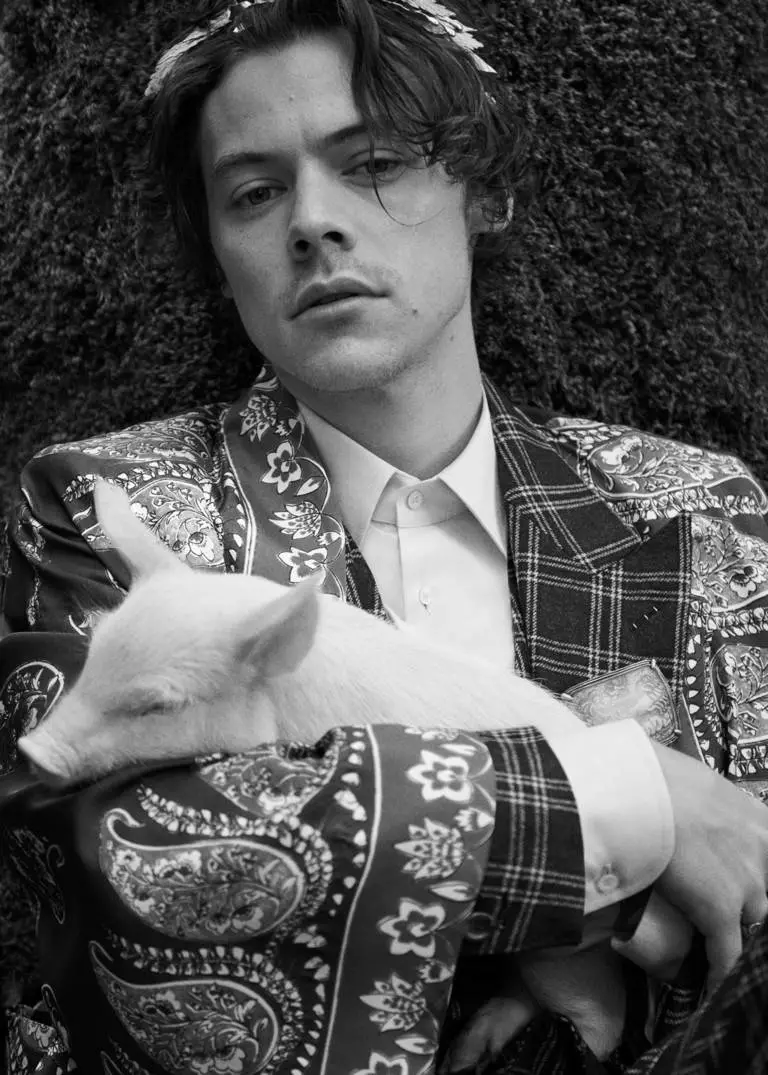 Harry Styles regresa nunha nova campaña de confección para Gucci