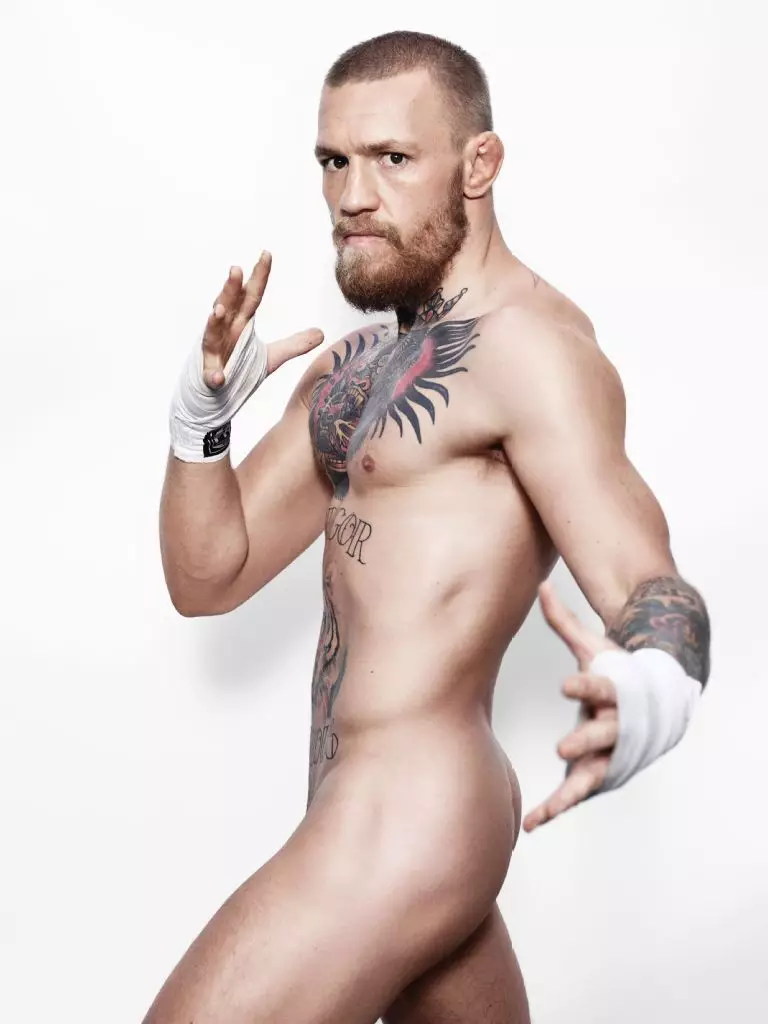 ESPN mengeti atlit ing ndhuwur game fisik karo taunan 'Body Issue' Agustus 2016 karo Irish UFC MMA Fighter Conor McGregor ing akeh atlit modeling wuda kanggo masalah teka iki.