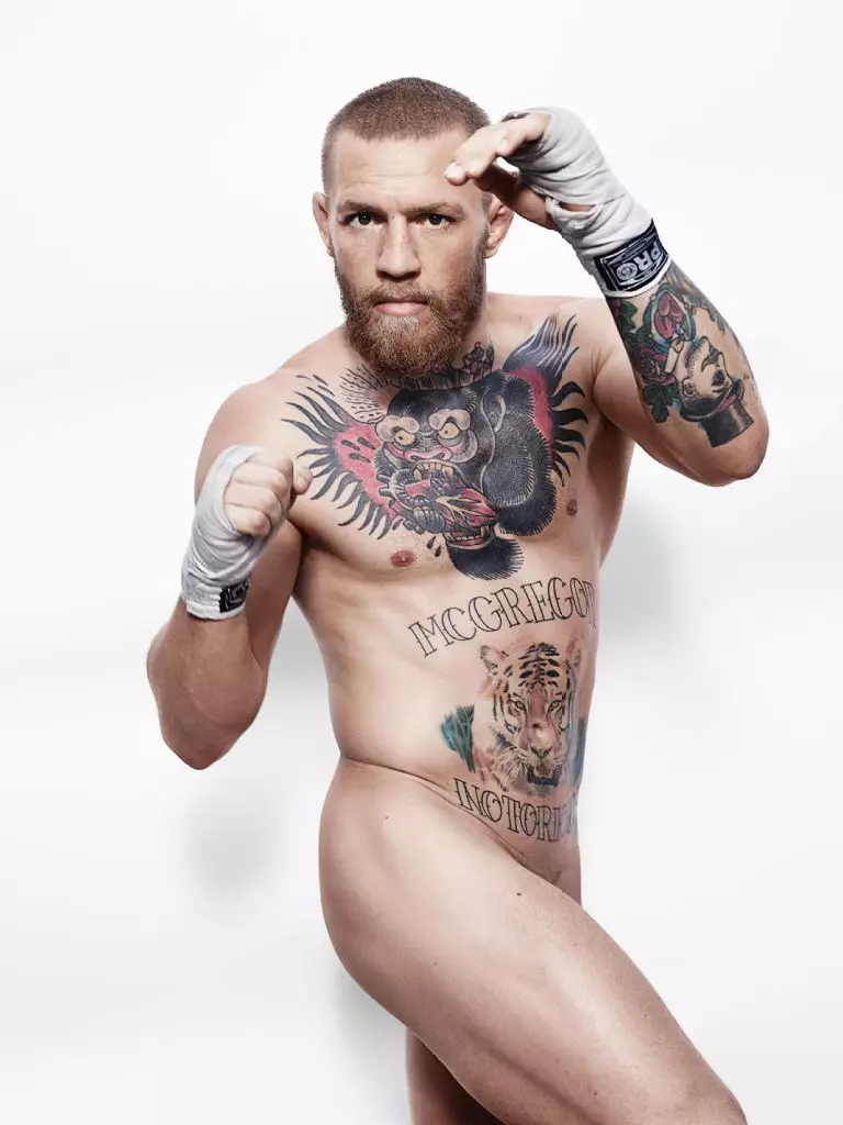 Conor McGregor - นักสู้ UFC MMA ชาวไอริช เปลือยกายในนิตยสาร EPSN สิงหาคม 2016 (2)