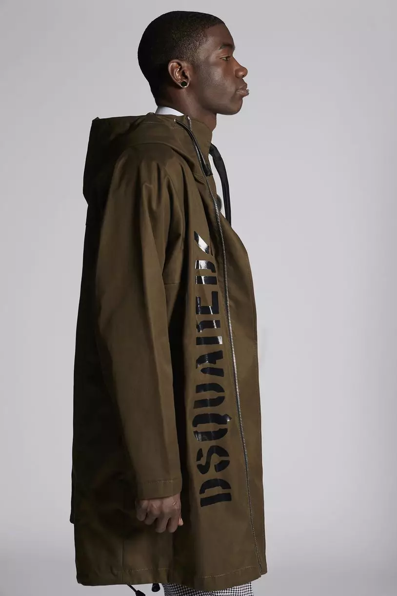 Dsquared2 Logolu Pamuklu Dimi Parka