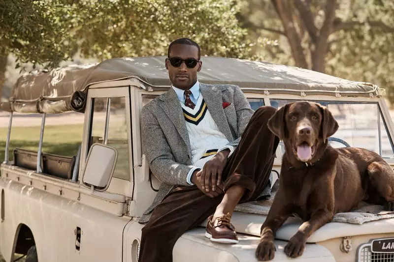 Corey Baptiste para kay Ralph Lauren x Mr Porter