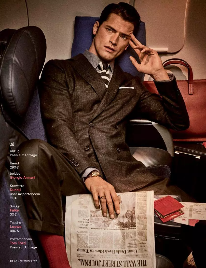 GQ Germany September 2017: Sean O'Pry & Ollie Edwards deur Giampaolo Sgura “Business Class”3