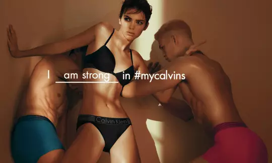 Кендал Джэнер для Calvin Klein вясны 2016