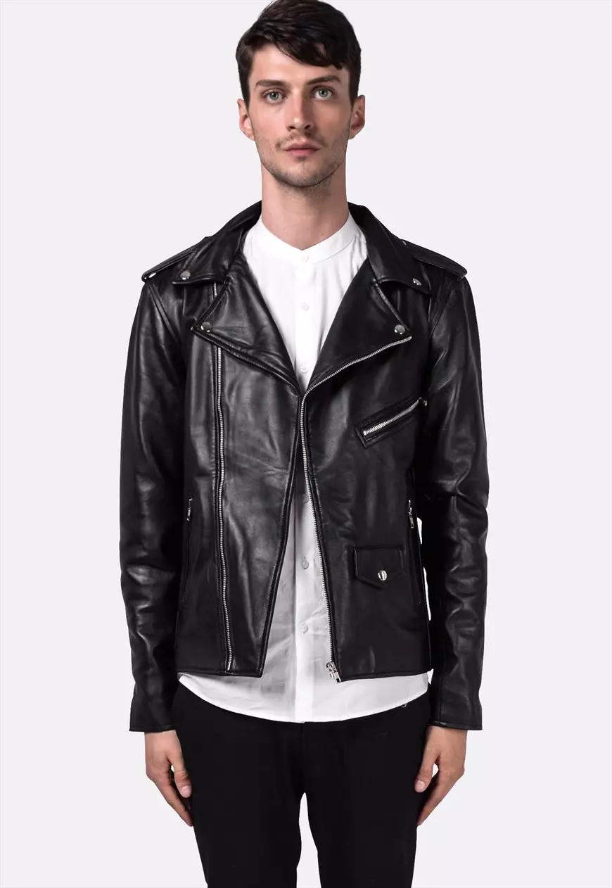 Nwa po mouton an kwi moto-motar Jacket $251.00USD