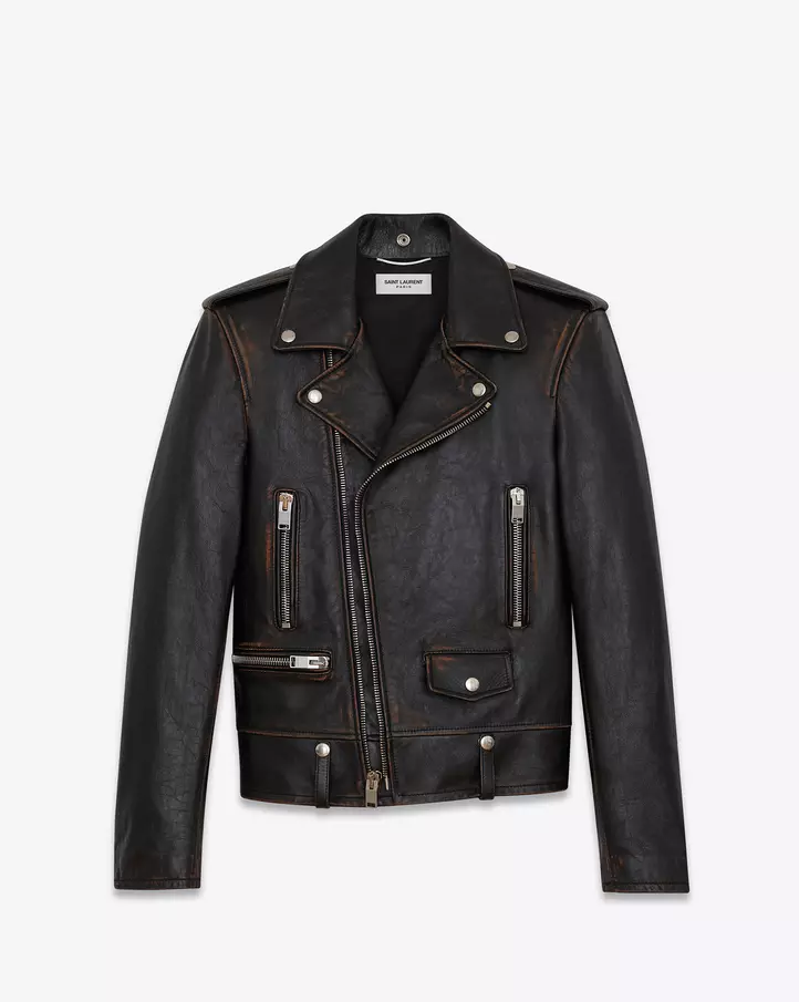 Original YSL Leather Biker Jacket $5,250.00 USD
