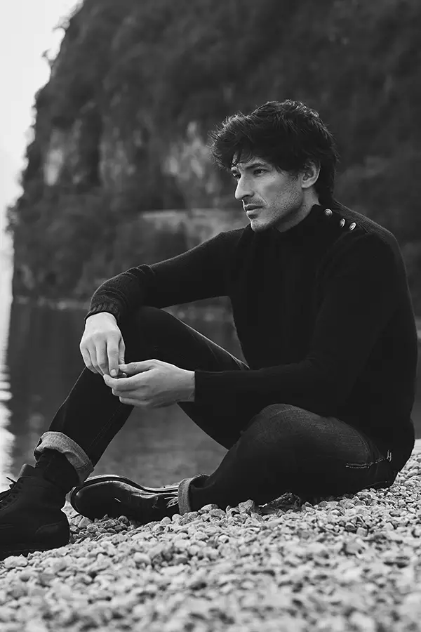 'Winter Blues' mit Andres Velencoso für Wall Street Italia