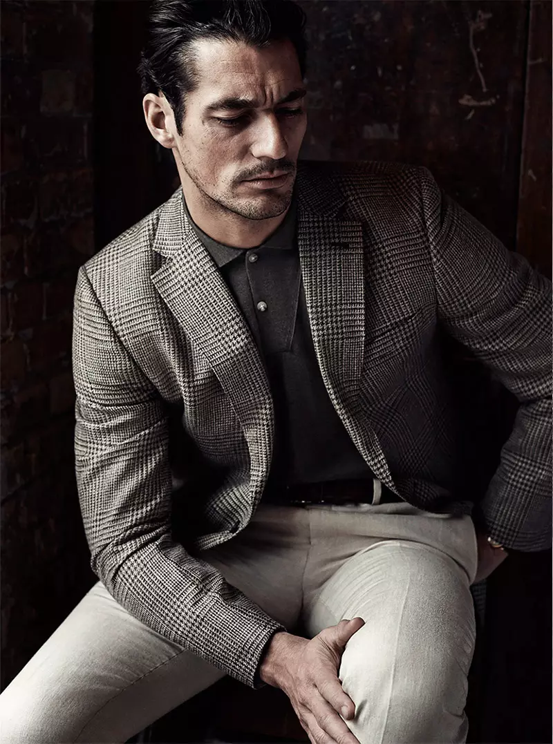 David Gandy door Roger Rich voor Glass Magazine