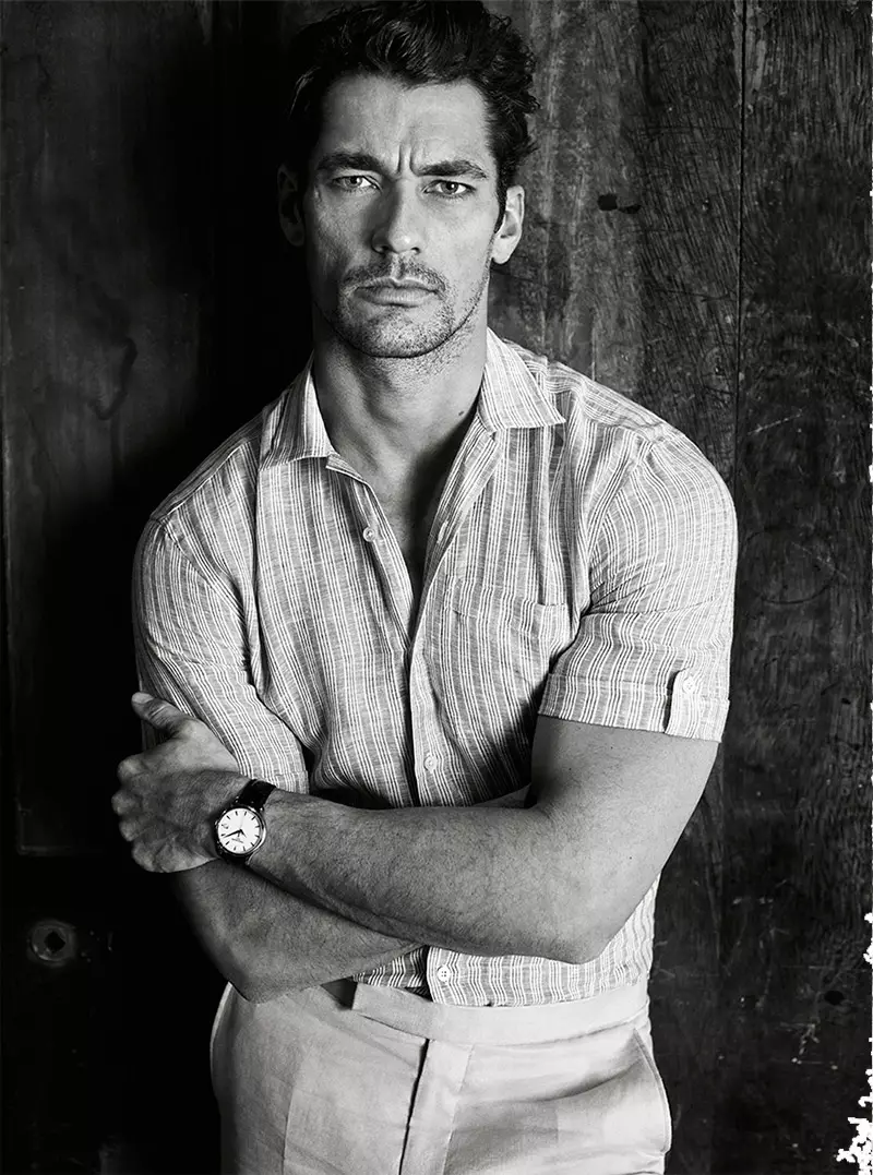 David Gandy door Roger Rich voor Glass Magazine