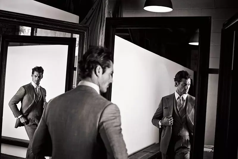 Glass မဂ္ဂဇင်းအတွက် Roger Rich မှ David Gandy