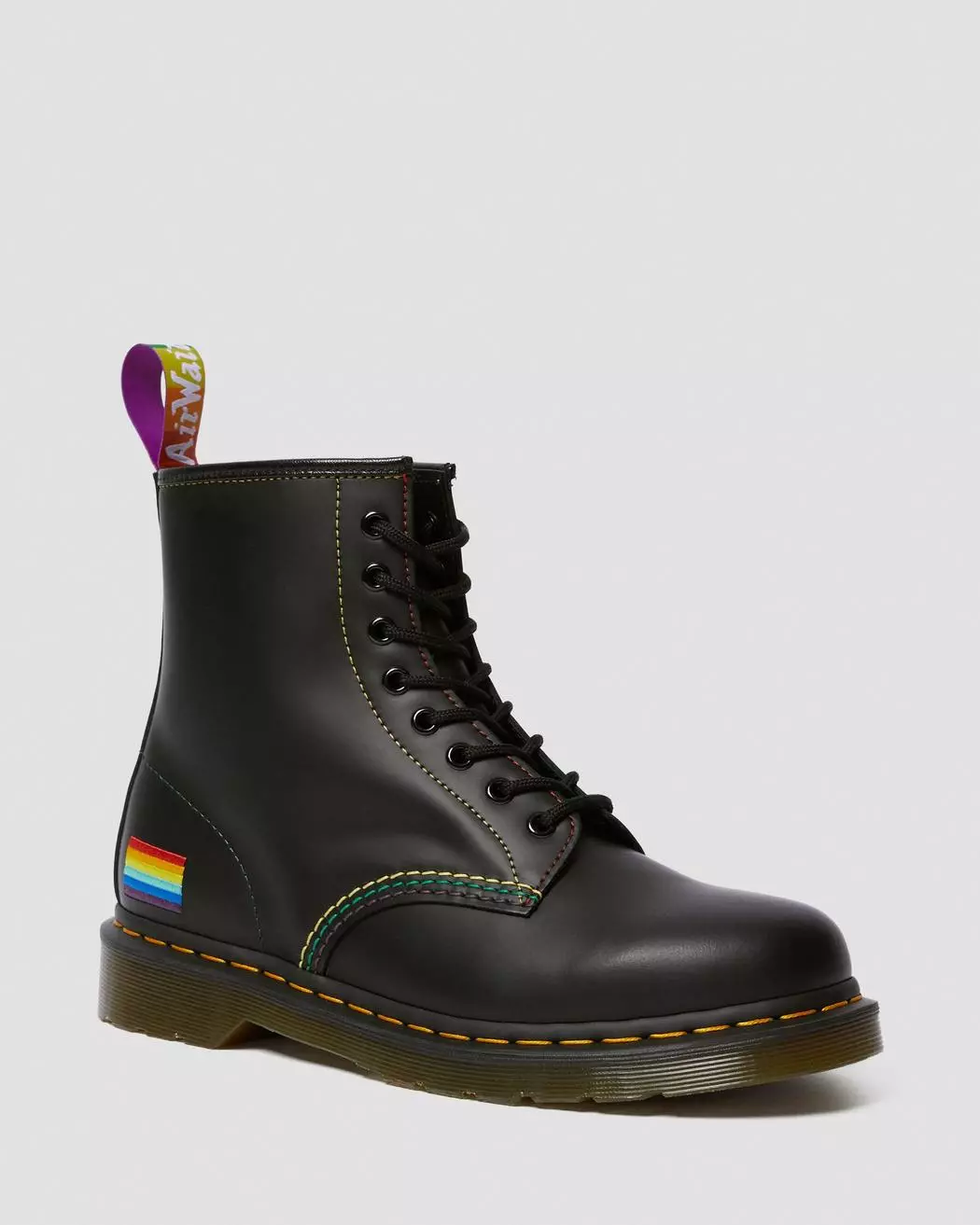 PRIDE SMOOTH LEATHER LACE UP BOOTS