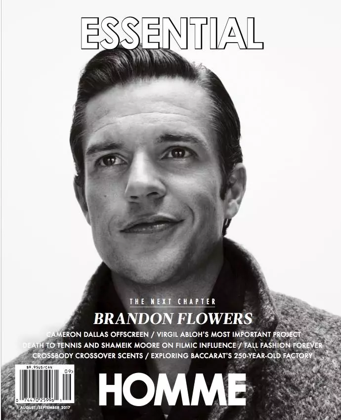 Brandon Flowers Covers Essential Homme Set