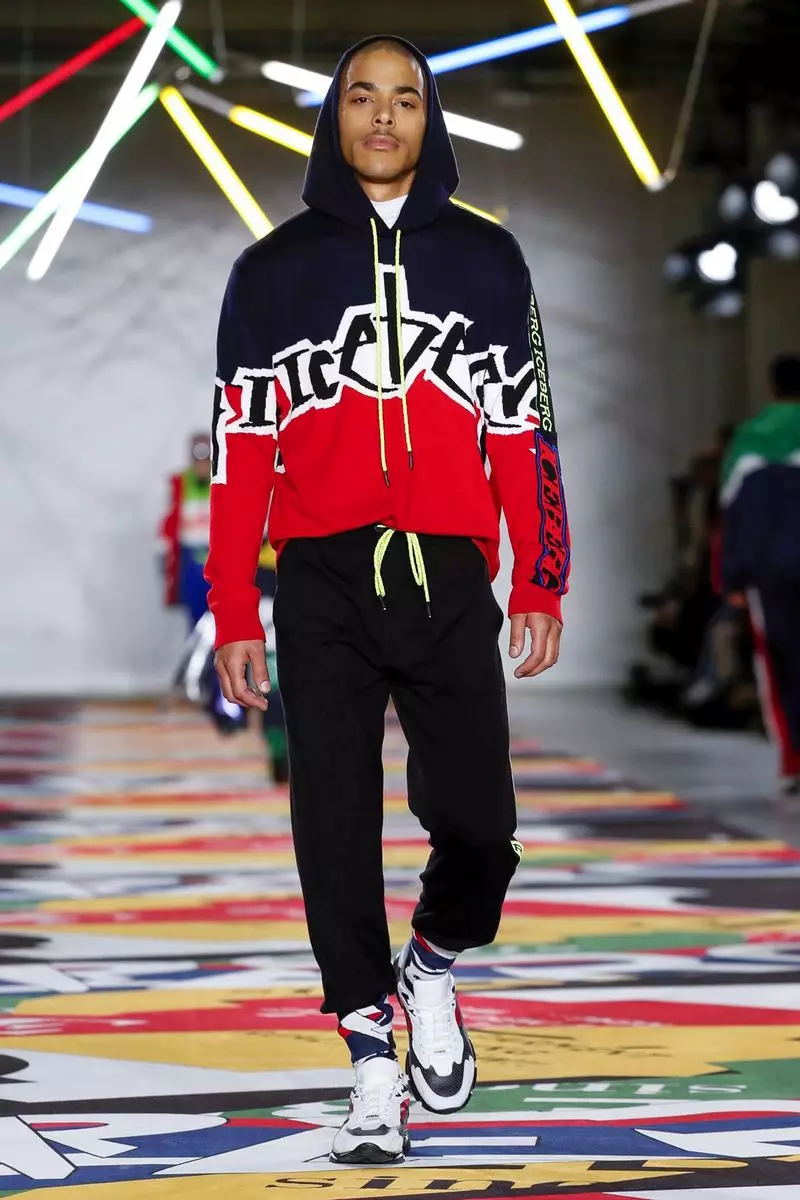 Iceberg Womenswear Menswear Kugwa Zima 2019 London33