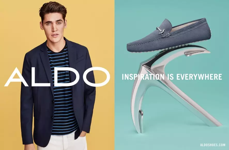 ALDO Shoes predstavili su novu živopisnu reklamnu kampanju za proljeće/ljeto 2016. pod nazivom “Inspiracija je posvuda”, koju je fotografirao Matteo Montanari, Darcy Backlar kao modni urednik/stilist. Madeleine Kiersztan kao izvršna producentica i Sandra Winther kao redateljica.