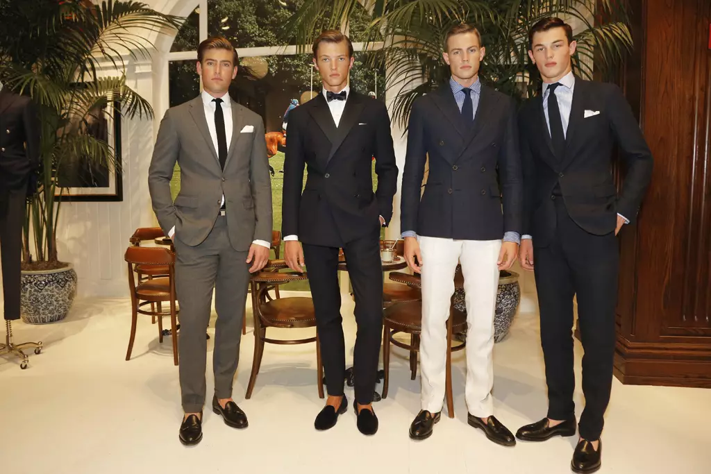 A pared mudhun, sensibilitas nganyari ana pesen anyar ing presentation Polo spring expansive Ralph Lauren.