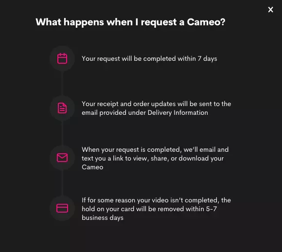 cameo.com 지침