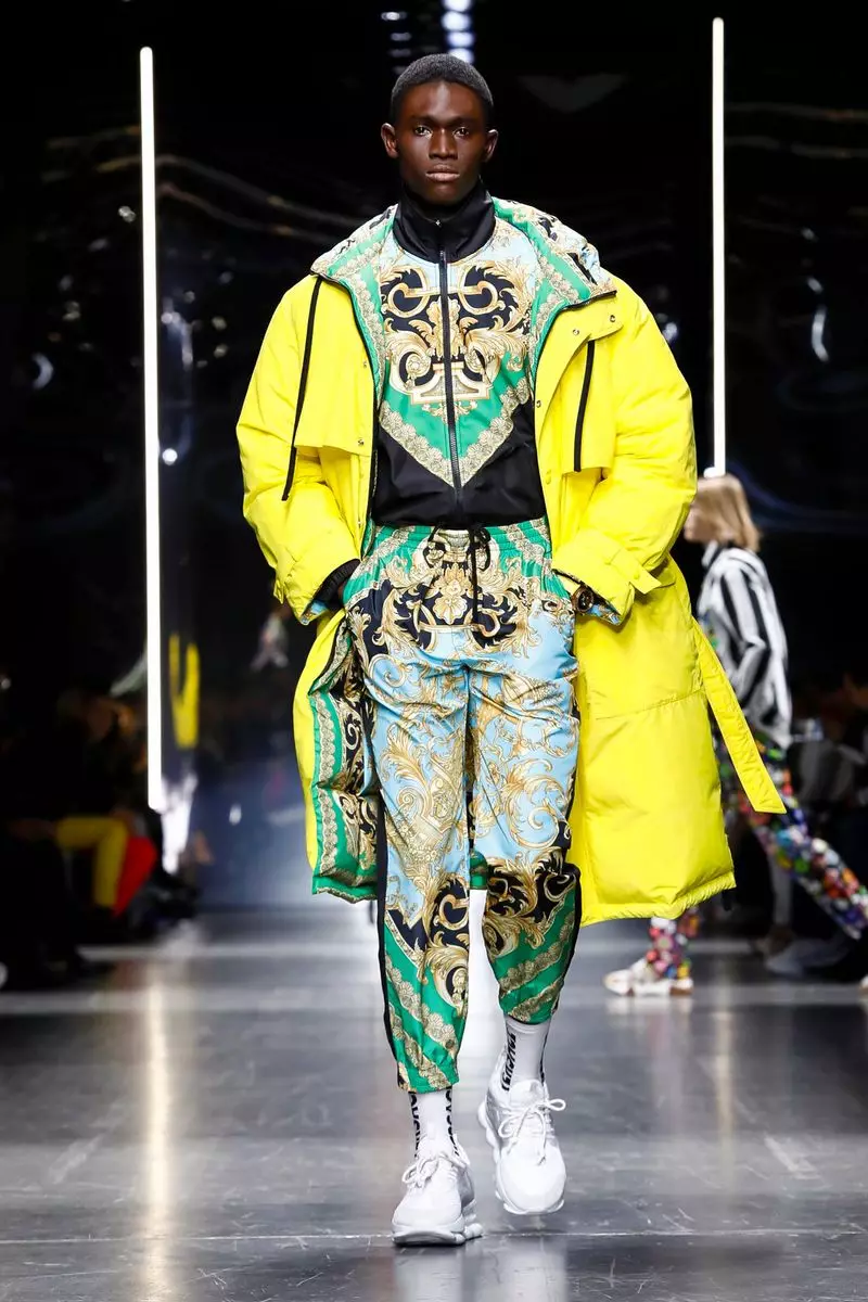 Versace Gizonezkoen 2019ko udazken-negua Milan1