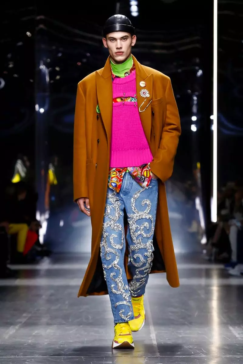 Versace Menswear ລະດູໜາວ 2019 Milan21