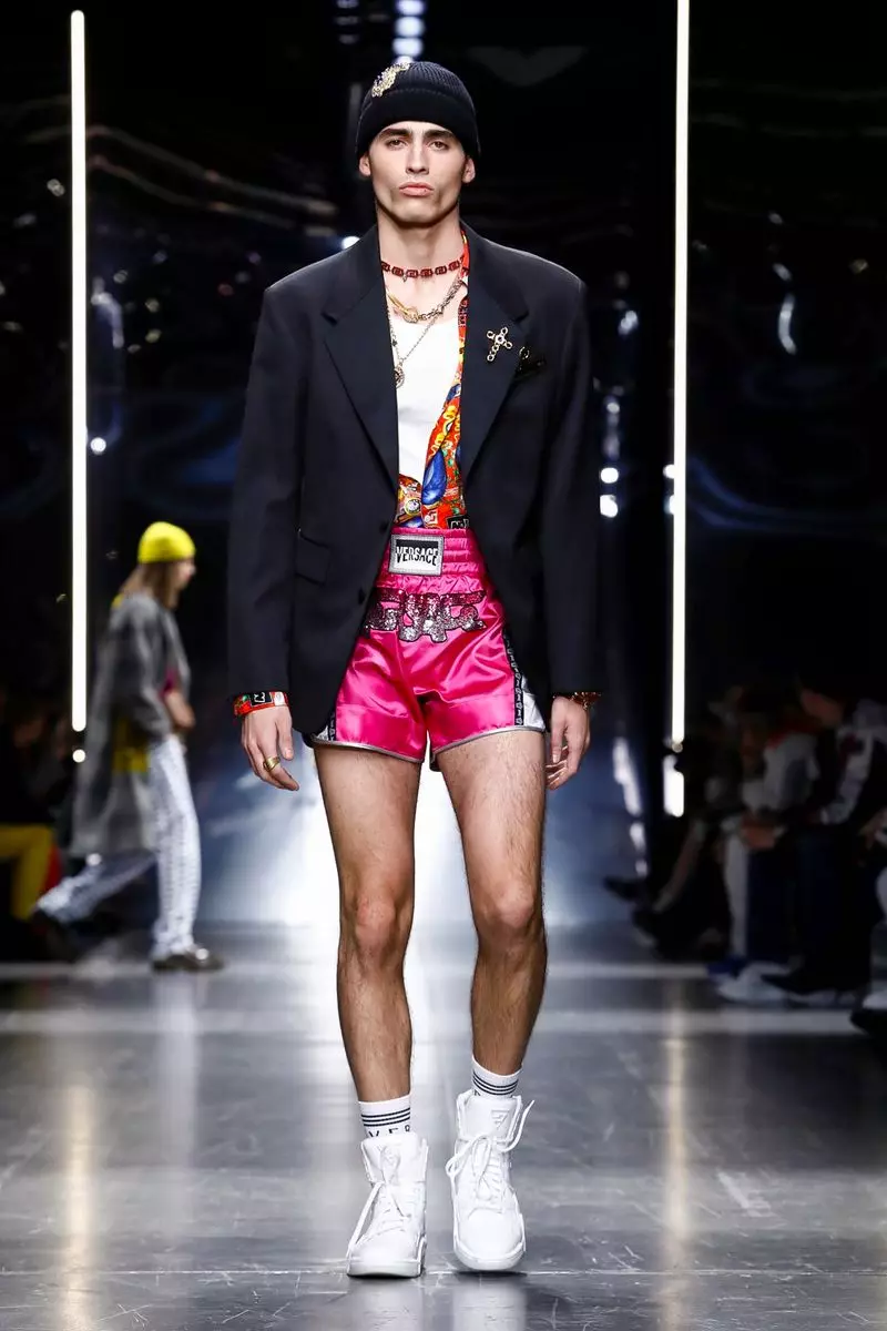 Versace Menswear Majira ya Baridi 2019 Milan22