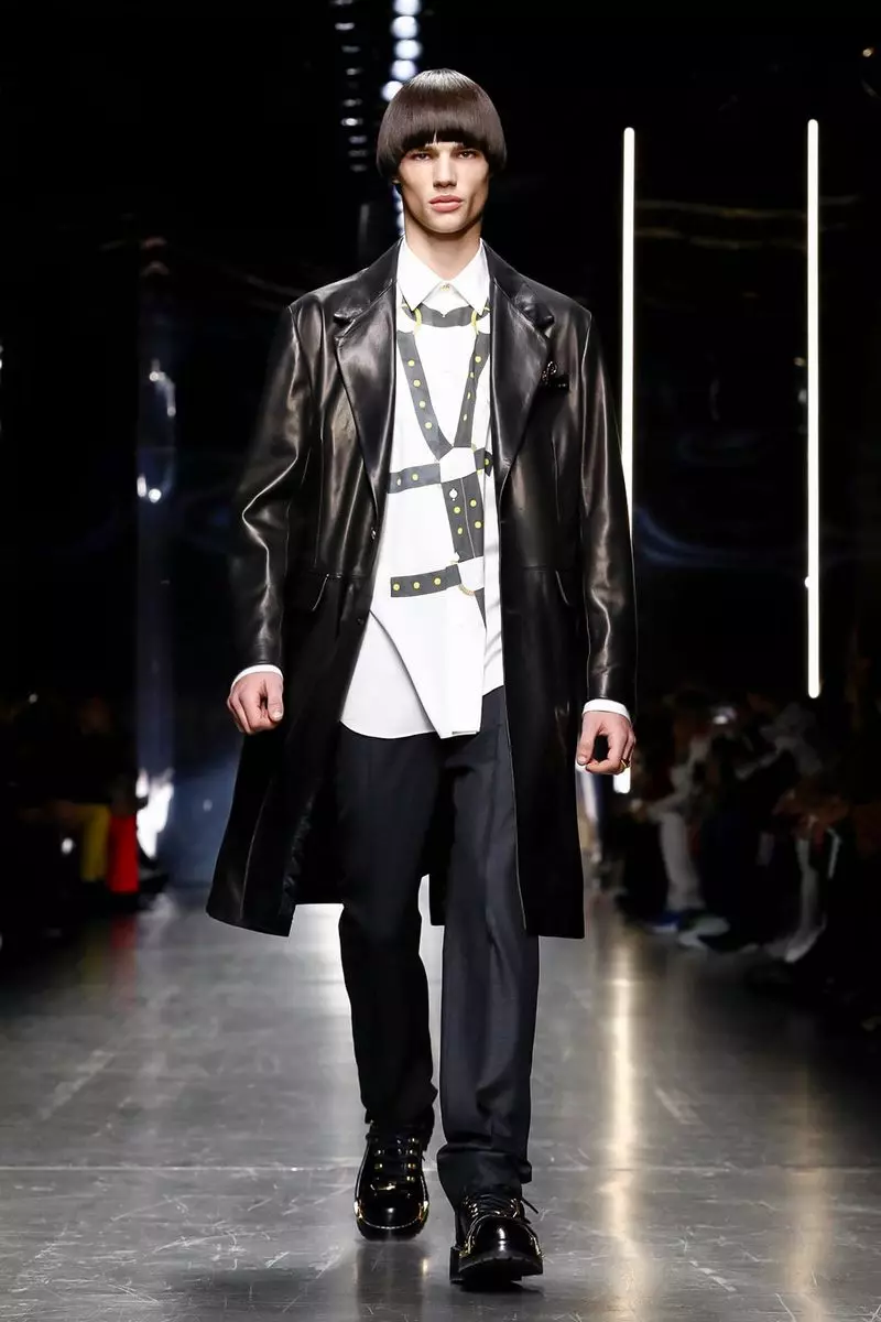 Versace Menswear Caij nplooj zeeg caij ntuj no 2019 Milan31